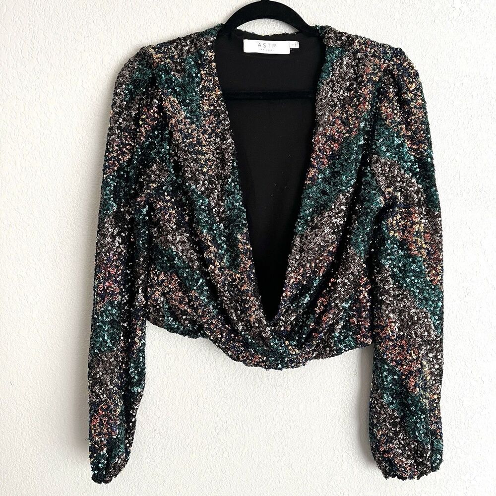 Astr The Label Primadonna Sequin Top In A Multico… - image 1